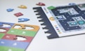 assorted color and pattern game cards