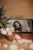 A vibrant smartphone screen showing the hollah 1 to 1 video calling interface.