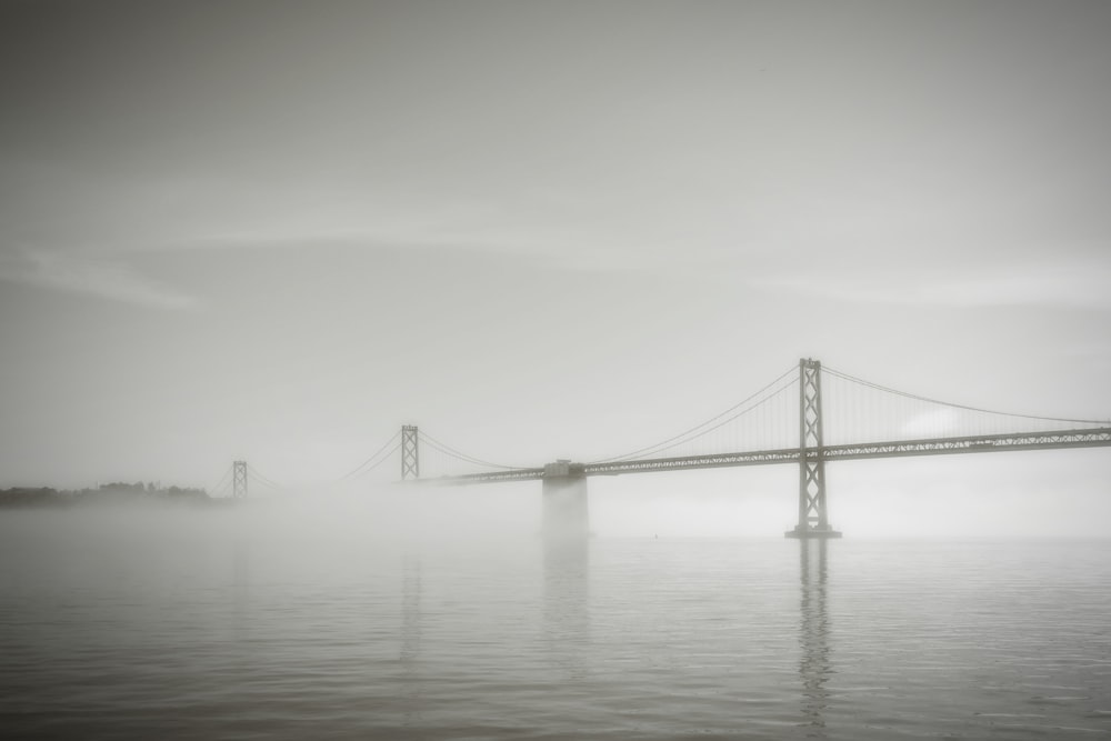 golden gate bridge under white sky