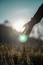 person holding light during daytime