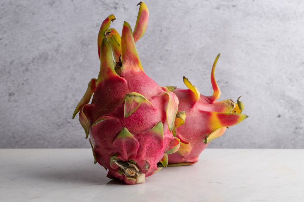 red and green dragon fruit