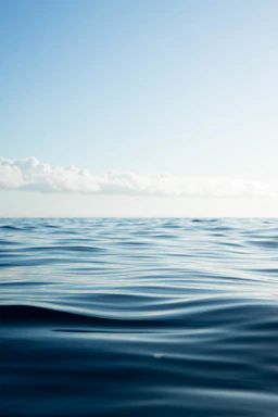 A calm ocean wave gently flowing under a clear sky, symbolizing smooth communication.