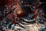 water splash in close up photography