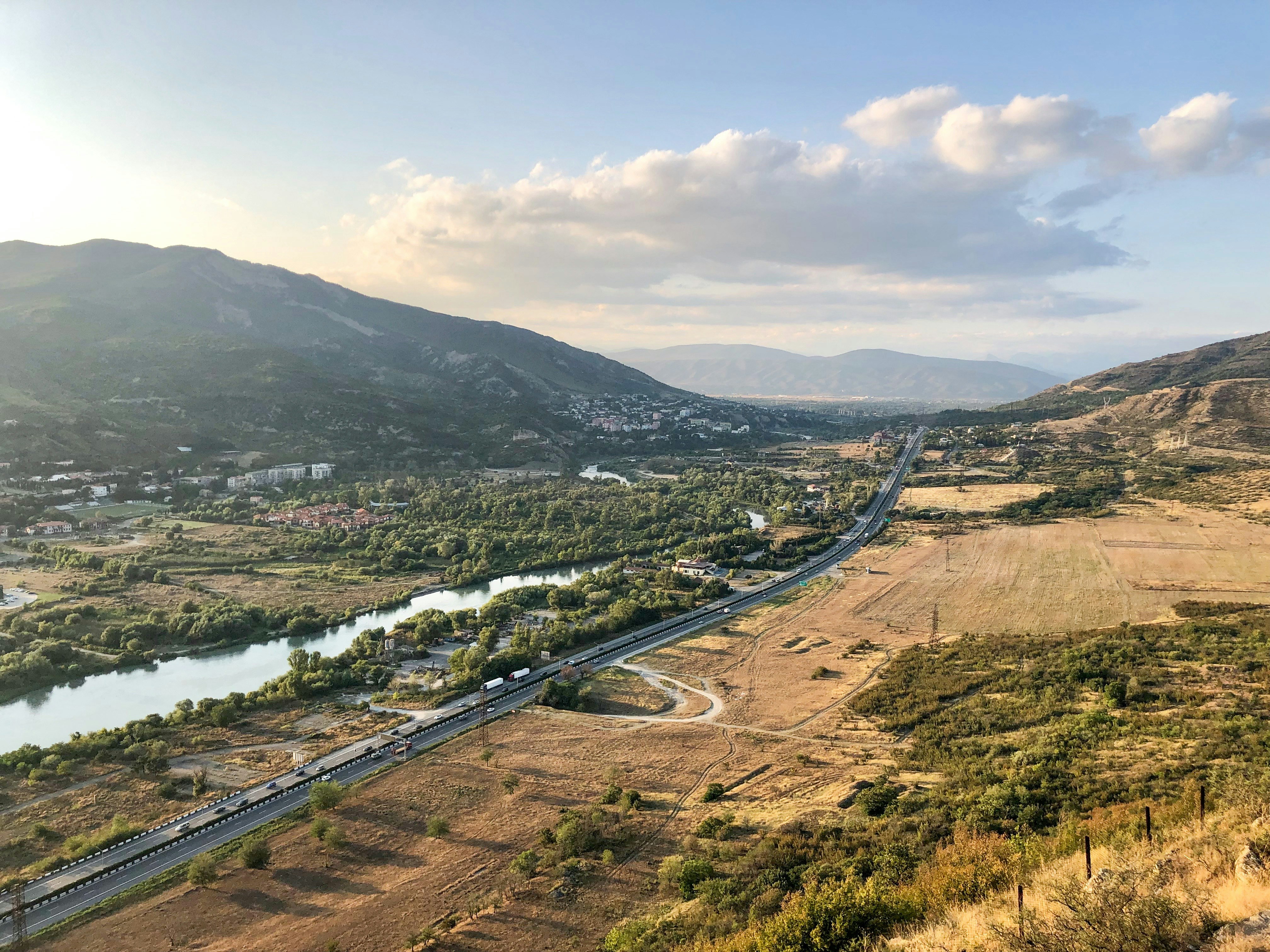 Road views on the way from Tbilisi to Sarpi Border