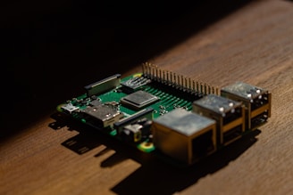 green and black computer ram stick