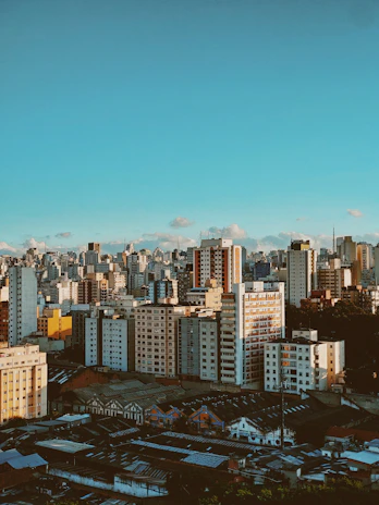 Cityscape of Alor Setar with a focus on local business buildings under a clear sky.