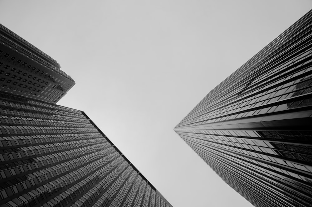 grayscale photo of high rise building