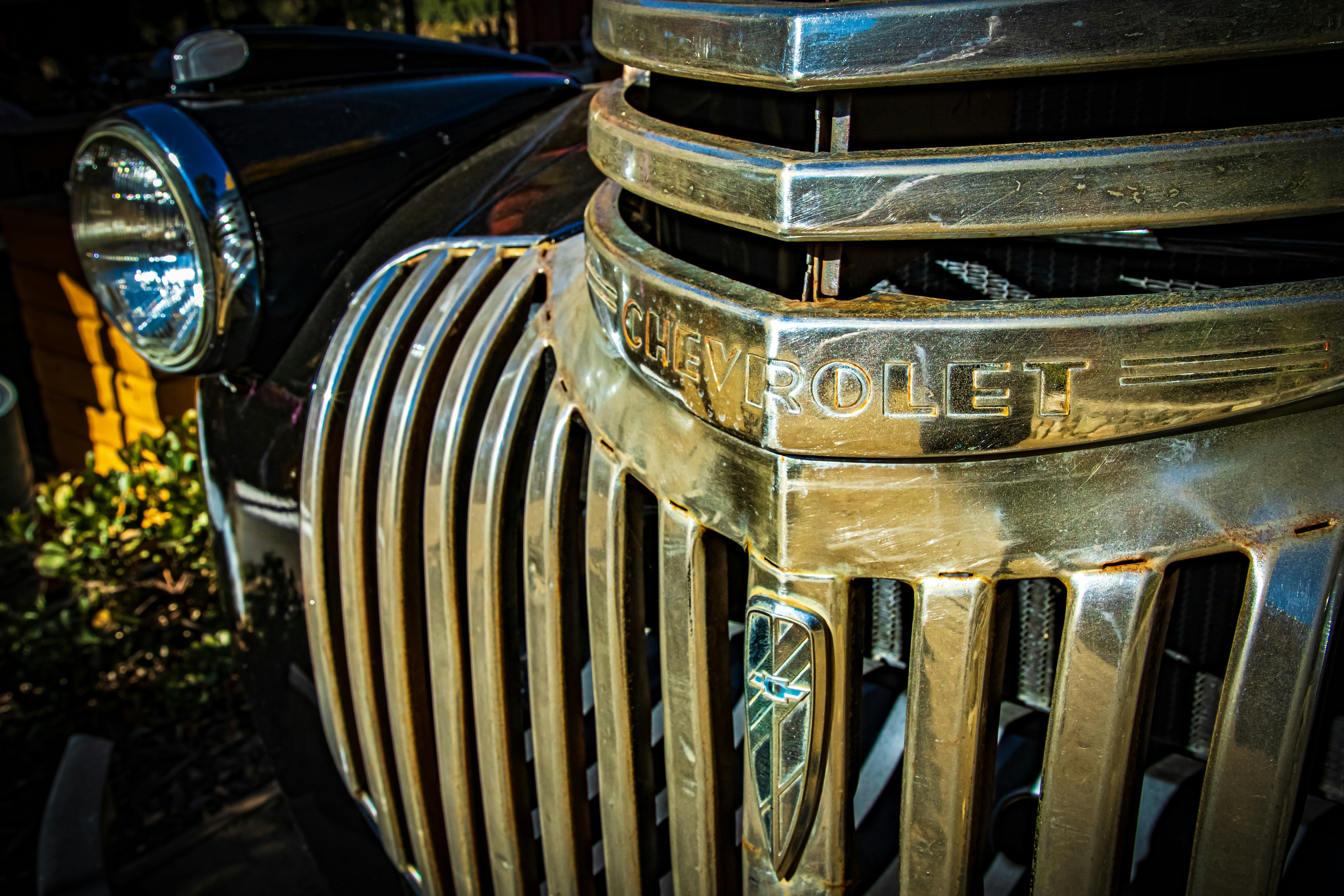 silver and black car engine