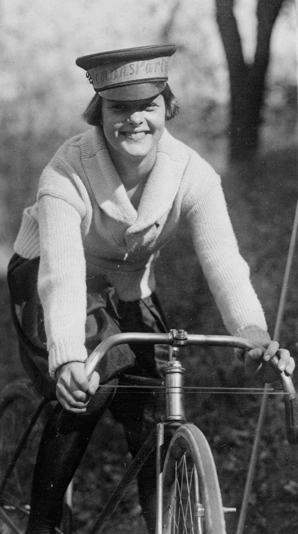 Julia Obear on bike