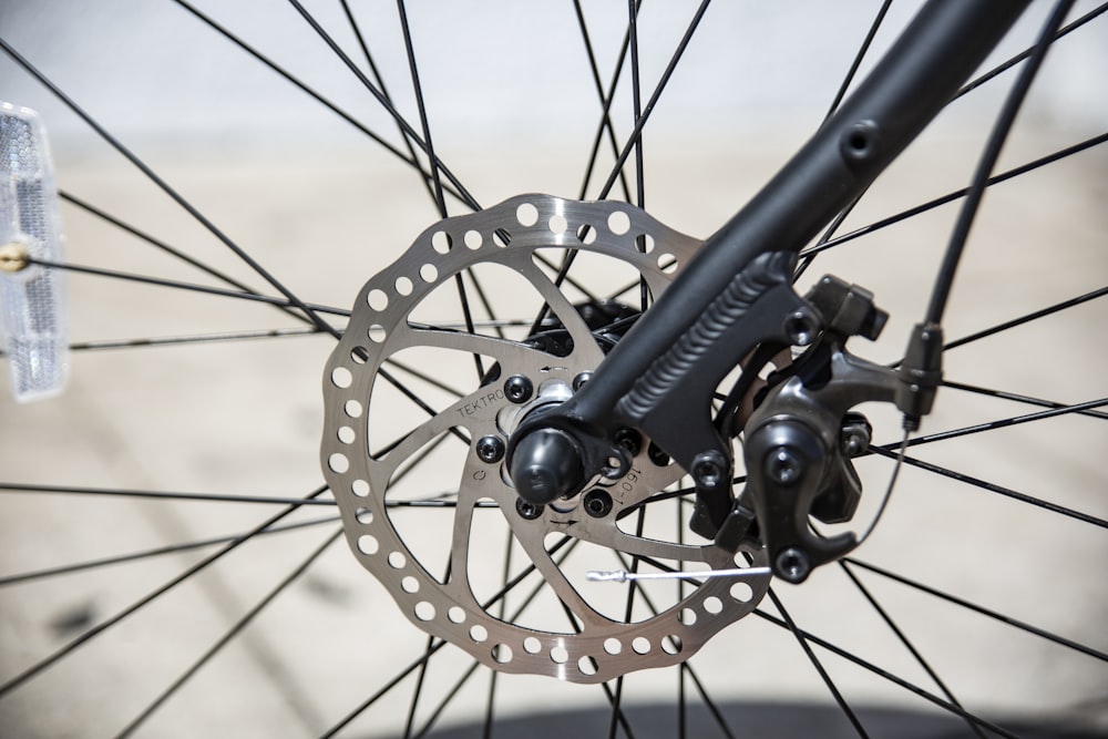 mechanical disc brakes closeup