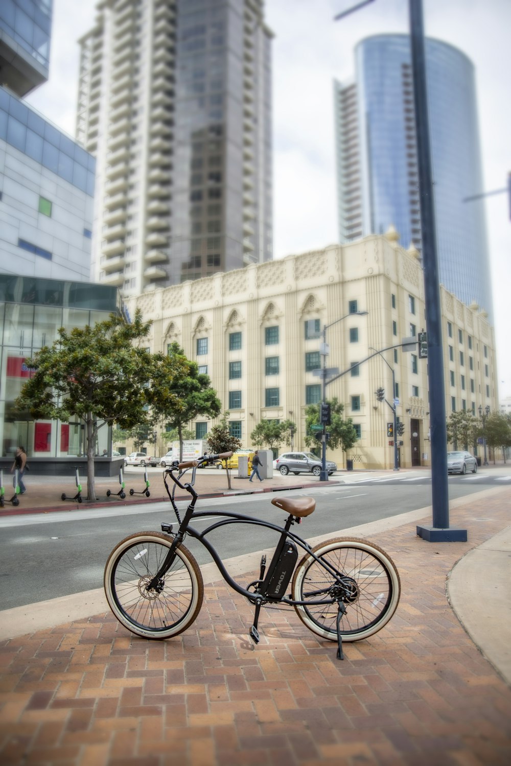 black bicycle on road during daytime