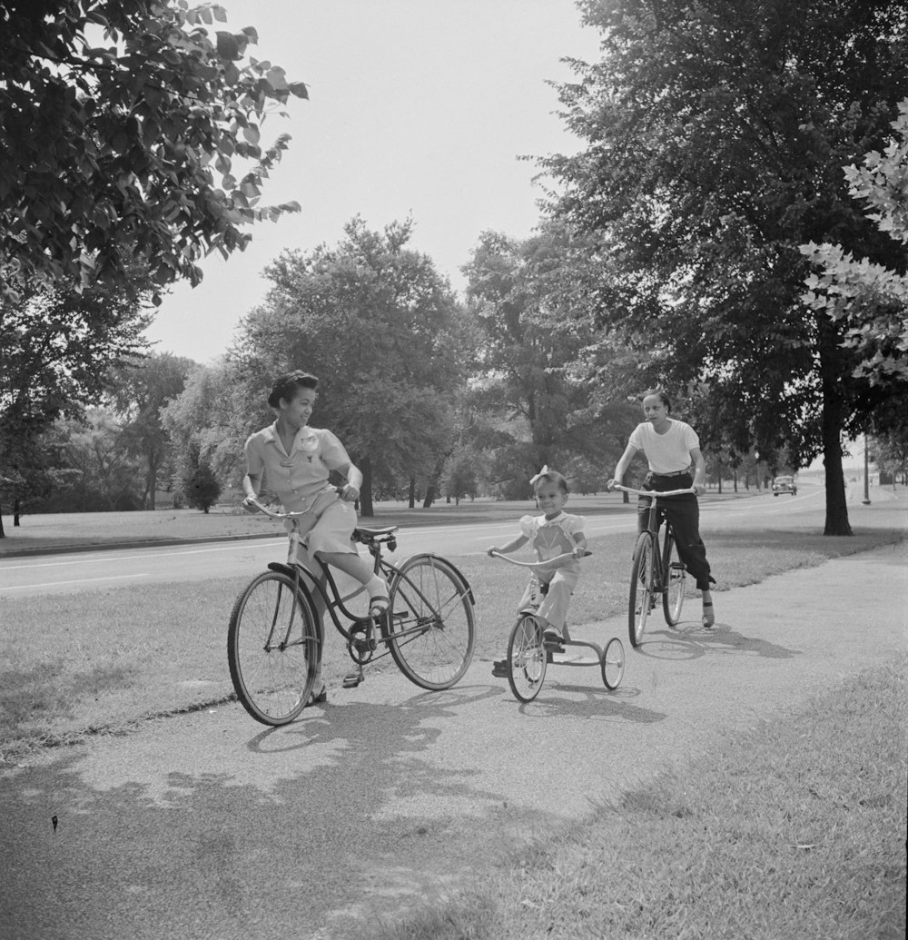 Sunday cyclists in East Potomac Park, Washington, D.C.
