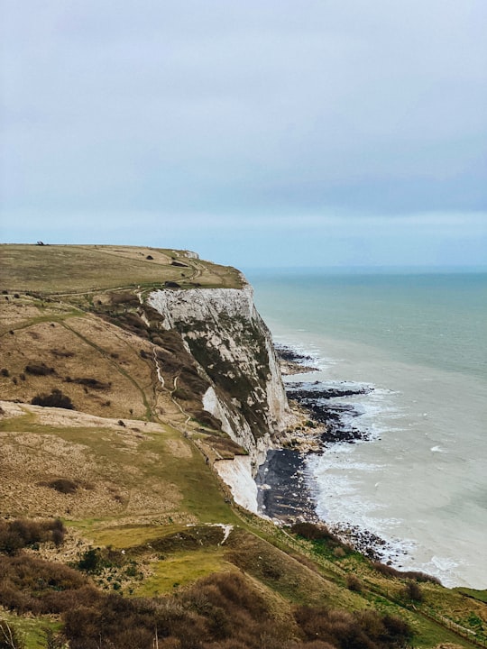 green grass field near body of water during daytime in South Foreland Heritage Coast United Kingdom