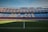 soccer field under gray sky