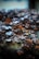 A close-up of scattered puzzle pieces on a reflective surface, featuring various shapes and colors. The image is slightly blurred, creating a soft focus effect.