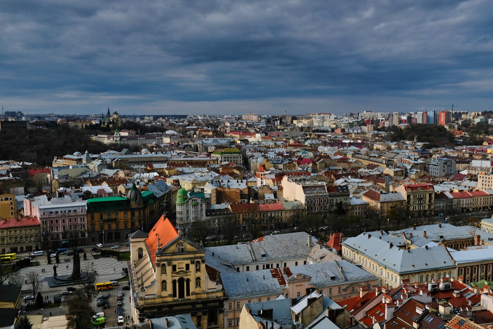 aerial view of city buildings during daytime