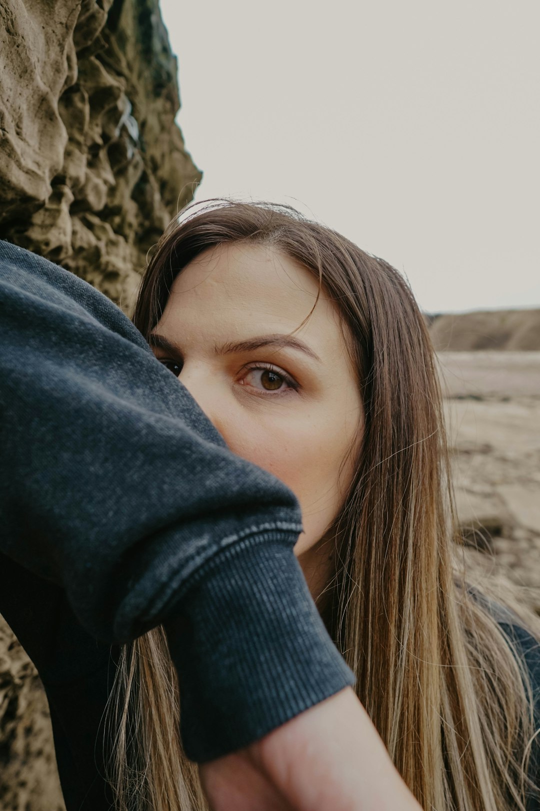 woman in blue denim jacket