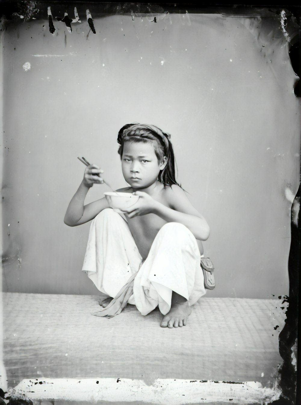 woman in white dress sitting on white bed