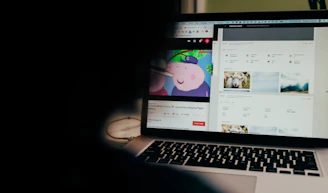 A vibrant collage of kids’ channels and cartoons playing on a tablet.
