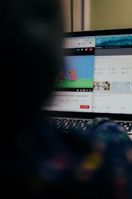 black and silver laptop computer