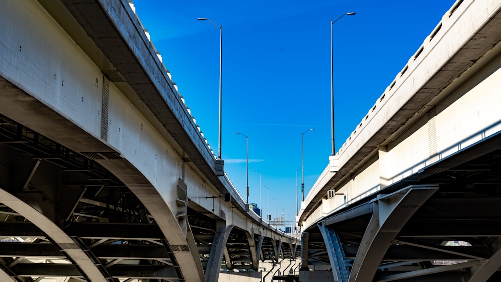 white and gray bridge under blue sky during daytime