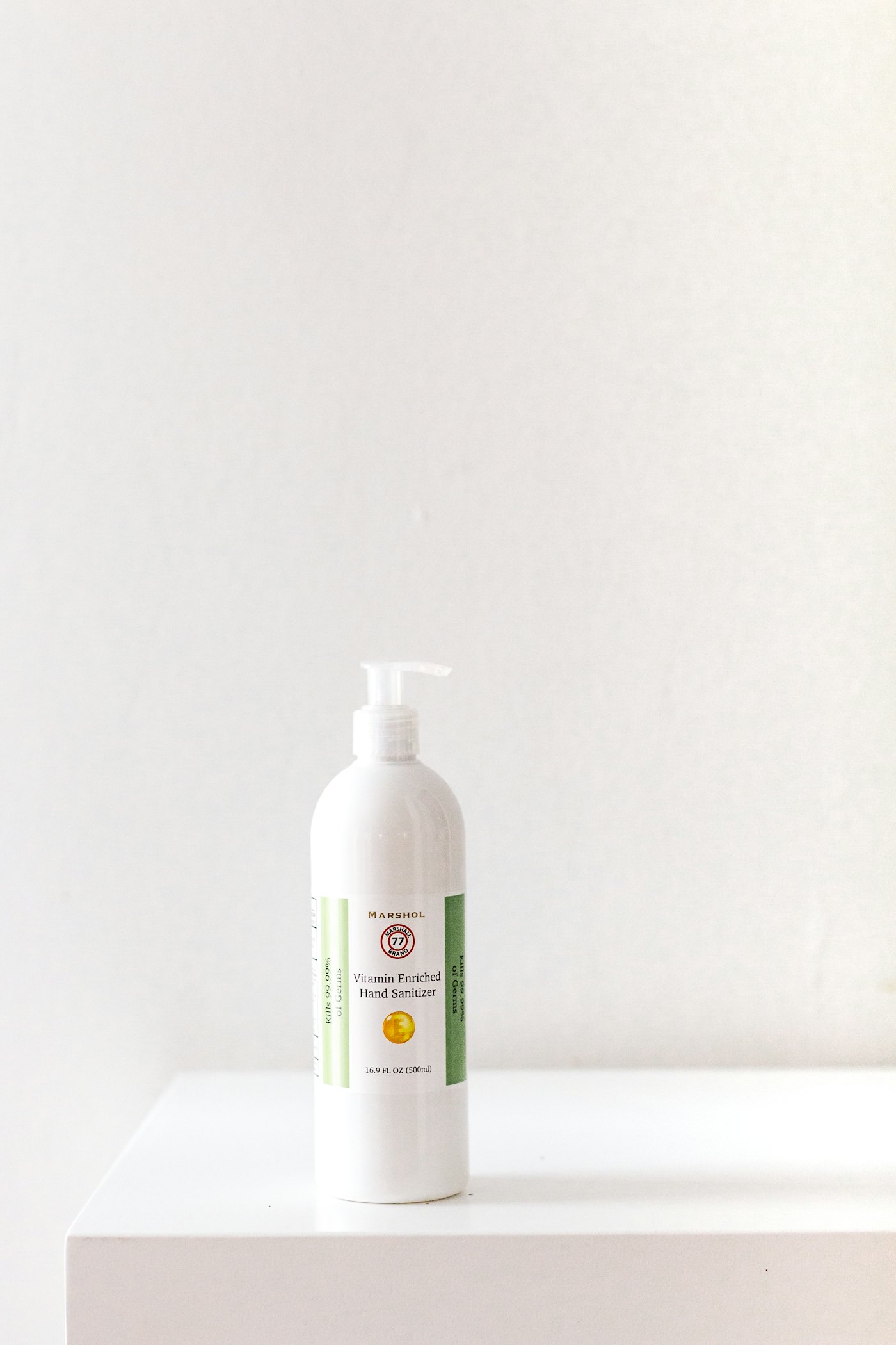 Hair care products in bottles