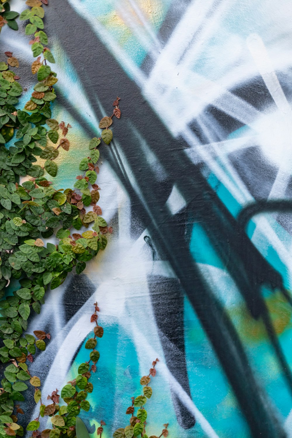 green plant on white textile