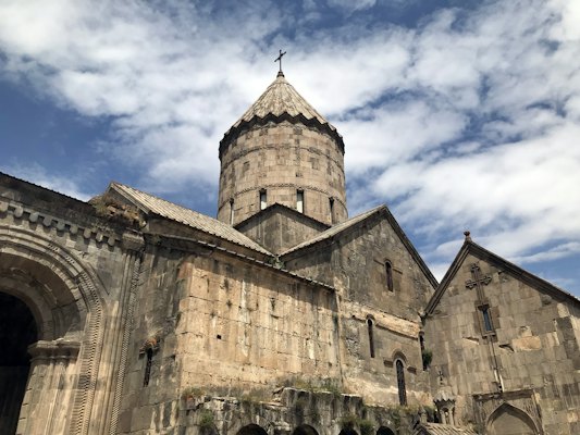 Brown concrete building under blue sky — Tatev, Armenia