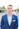 man in blue suit jacket