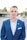 man in blue suit jacket