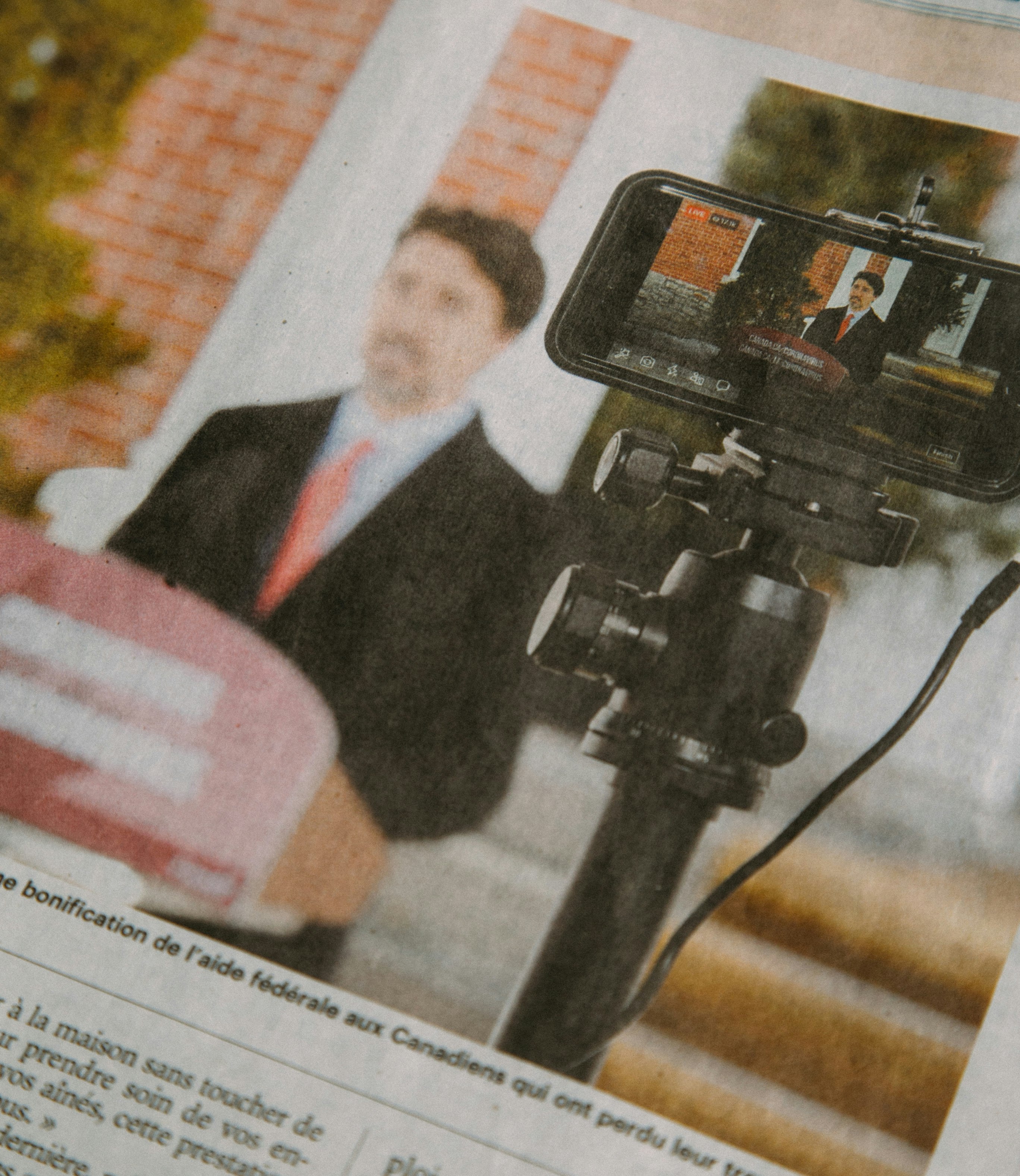 Trudeau addressing the Nation (Newspaper)