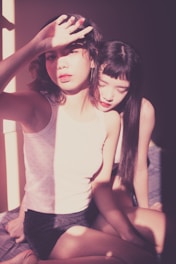 A warm scene of two people from different regions sharing stories under natural sunlight.