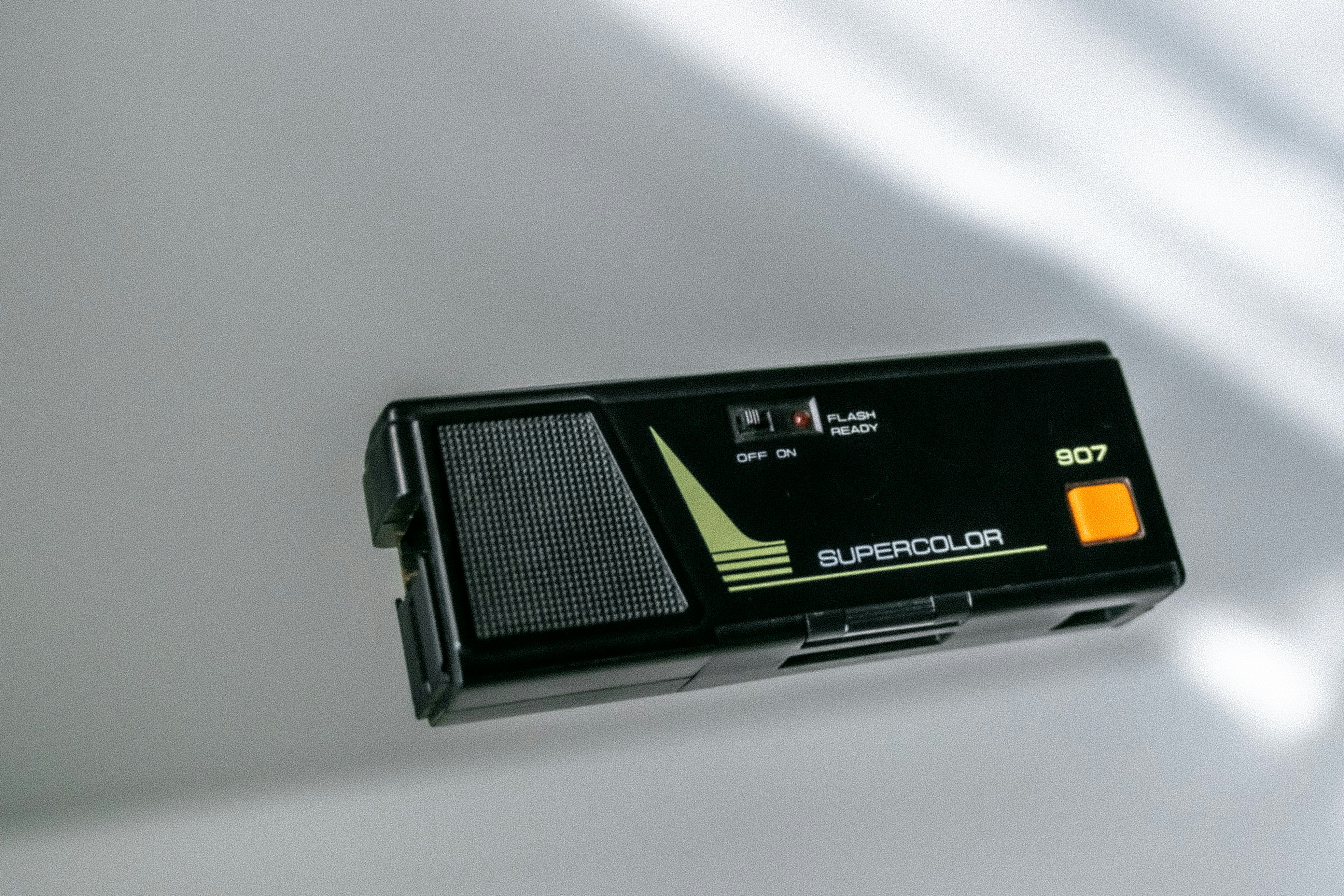 floating old school camera