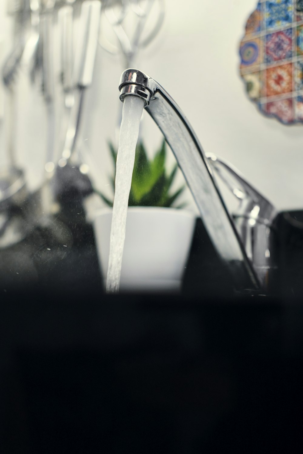 silver fork on white ceramic bowl