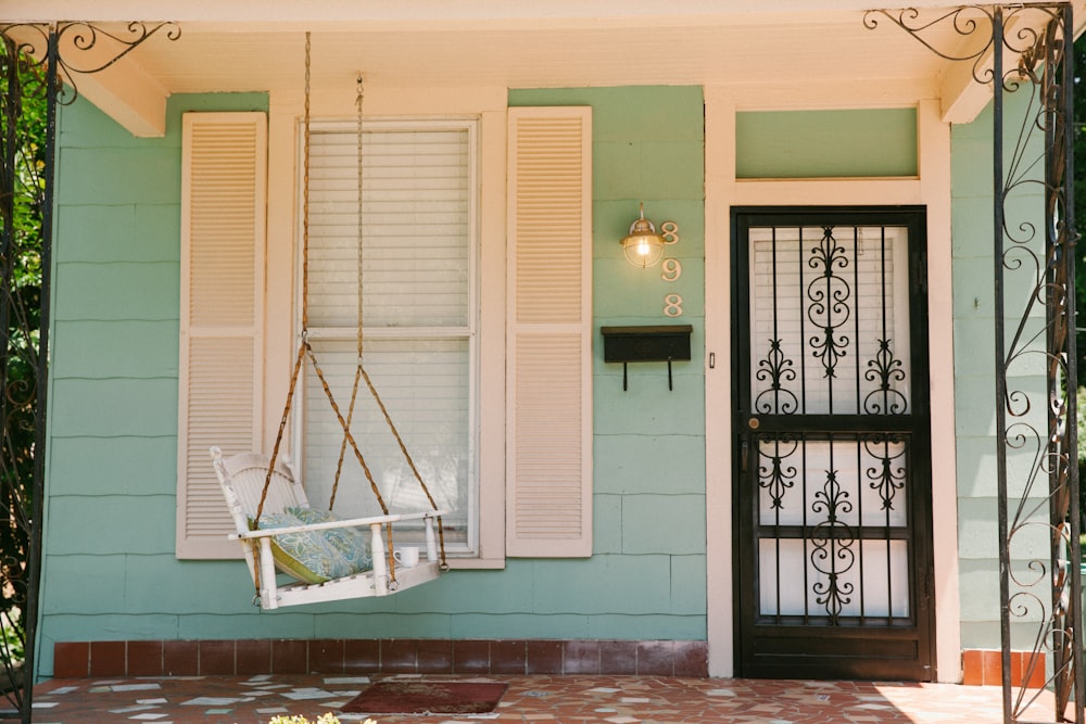 white wooden door closed during daytime