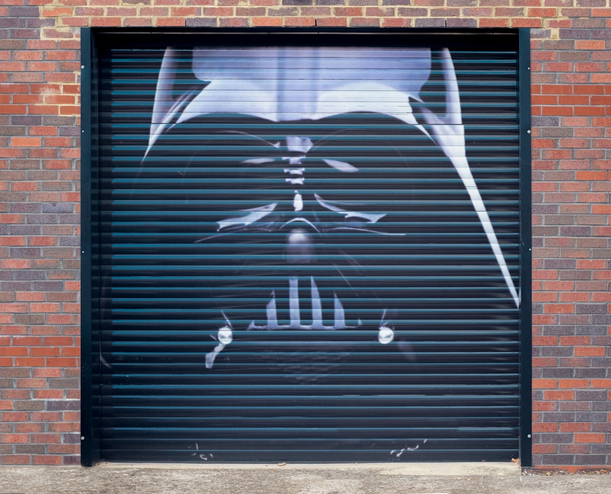 Custom roller shutter design image background image
