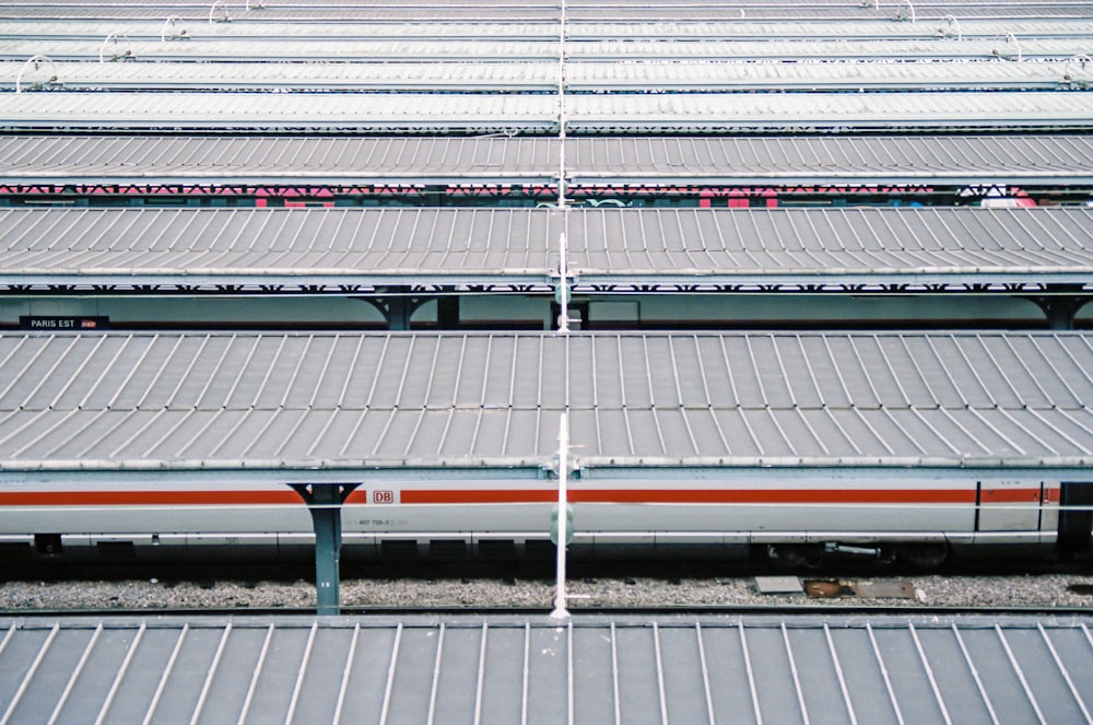 gray and black metal train rail