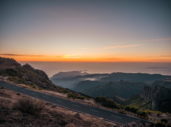 Sunrise above the clouds from Pico do Arieiro on Madeira island