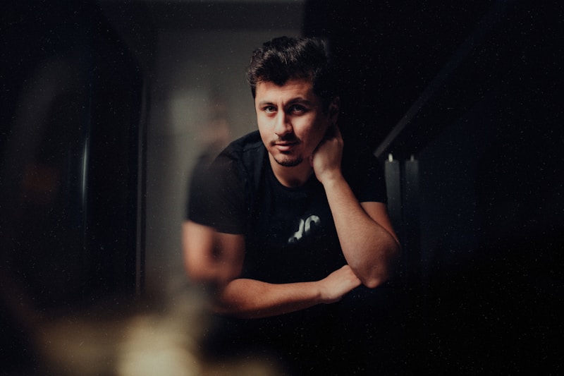 Minimalist style gay man