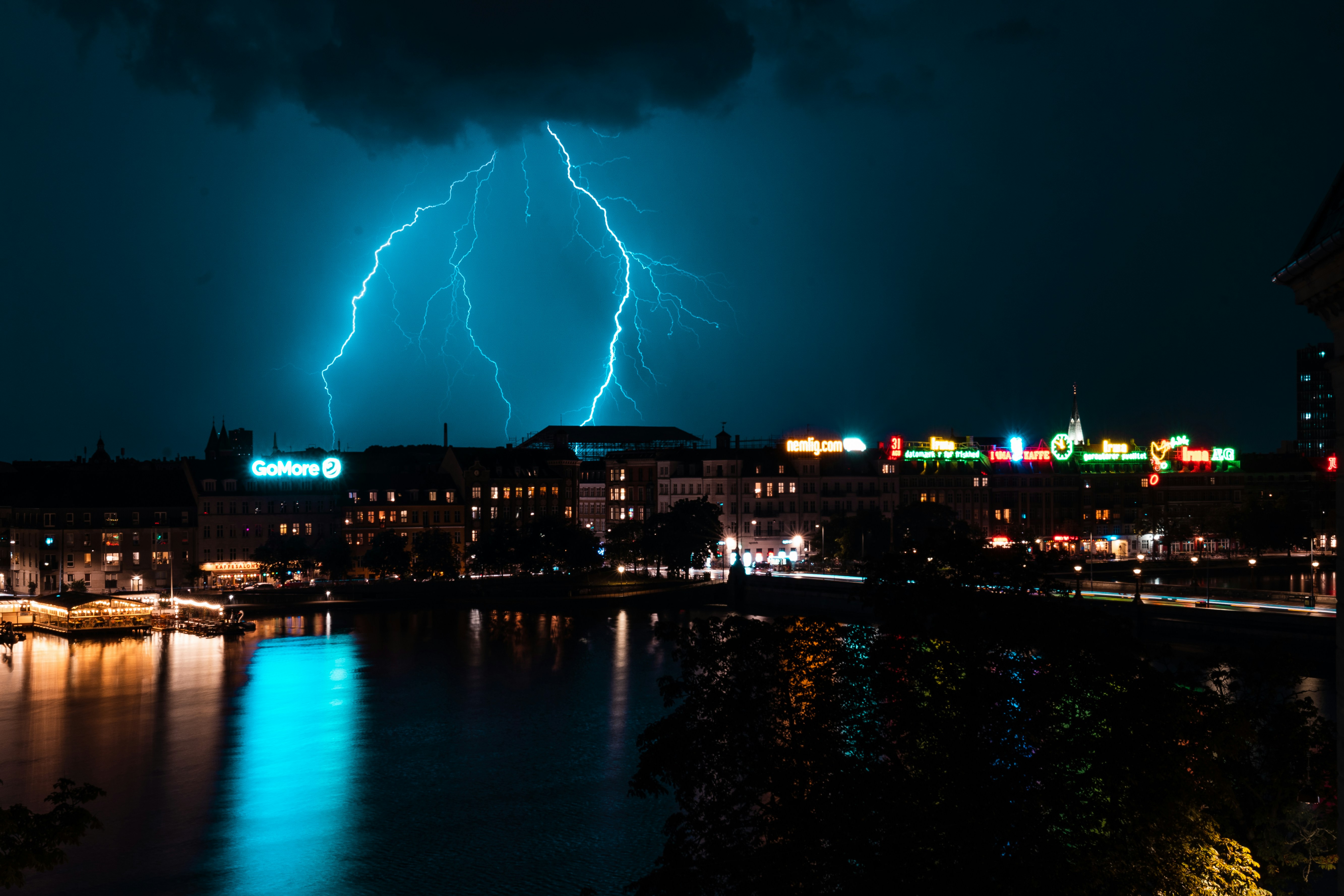 Lightning in Copenhagen