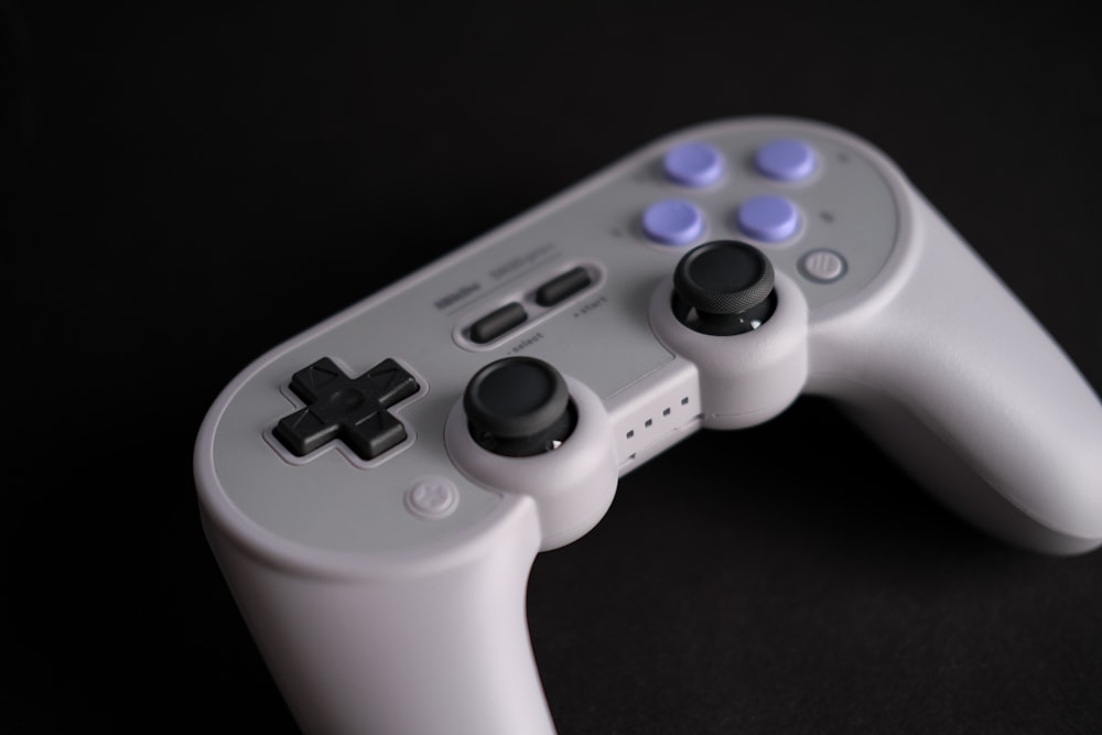 white sony ps 4 game controller