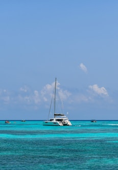white sailboat on sea under blue sky during daytime