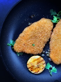 fried food on black frying pan