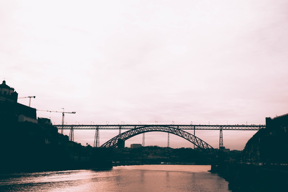 gray concrete bridge under white sky