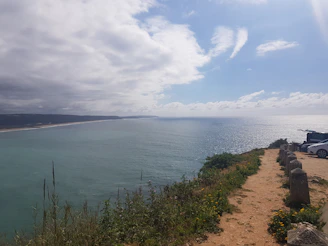 A winding coastal path along rugged cliffs with wildflowers and the deep blue Black Sea stretching to the horizon.