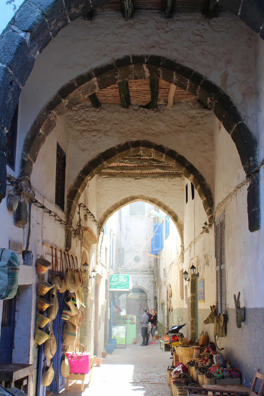 Ruelle animée de la médina d’Essaouira