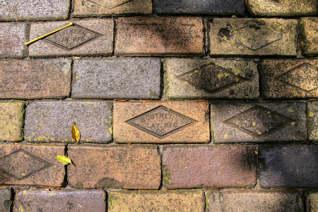 yellow bird on brown brick floor