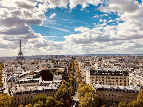 vista aerea degli edifici della città di Parigi durante il giorno