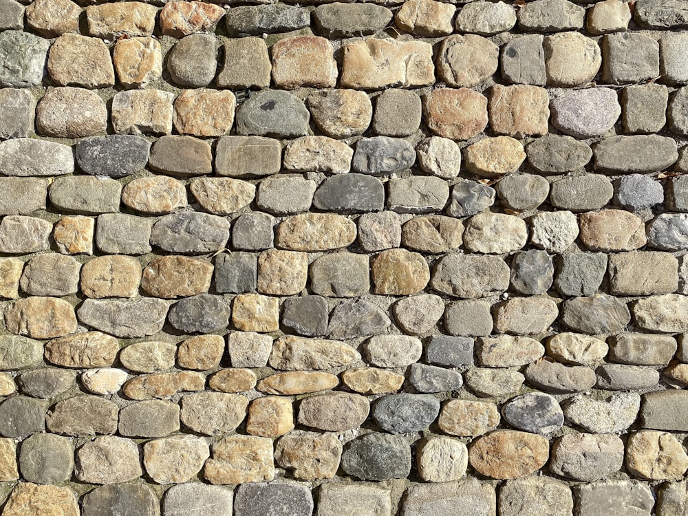 brown and black brick wall