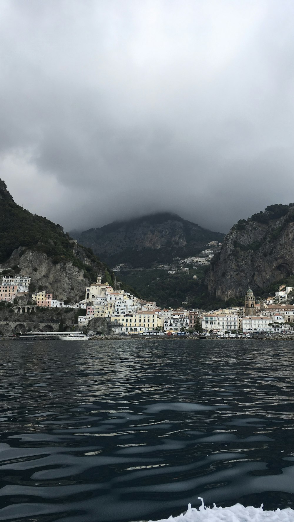 city near body of water during daytime